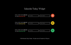 Subscribe Today Responsive Widget Template