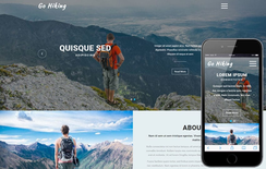 Go Hiking a Sports Category Flat Bootstrap Responsive Web Template