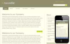 Crocodile Blog Mobile and web Free Template