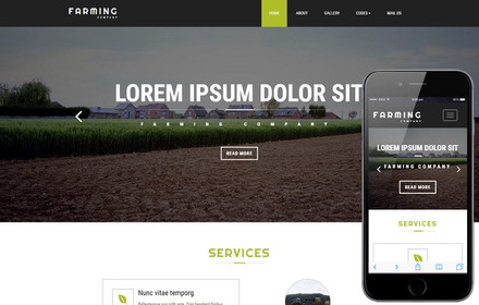 Farming Company an Agriculture Flat Bootstrap Responsive Web Template