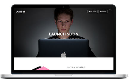 Launcher Landing Page Category Bootstrap Responsive Web Template.