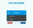 File Uploader Widget Responsive Template