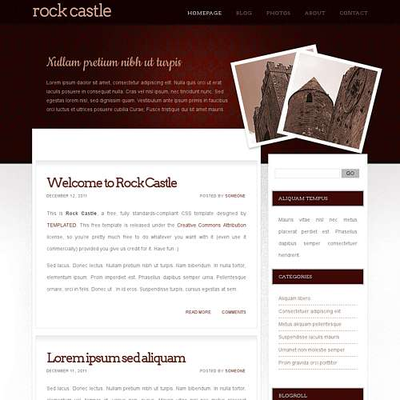 Rock Castle: CSS Templates | TEMPLATED