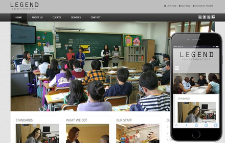 Legend College Mobile Website Template