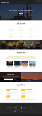 Smokestack an Industrial Category Bootstrap Responsive Web Template