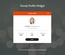 Trendy Profile Widget Flat Responsive Widget Template