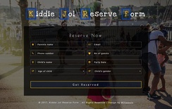 Kiddie Jol Reserve Form a Responsive Widget Template