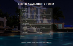 Check Availability Form a Flat Responsive Widget Template