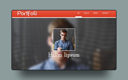 Portfoli personal portfolio Mobile Website Template