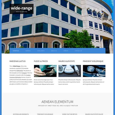 WideRange: CSS Templates | TEMPLATED