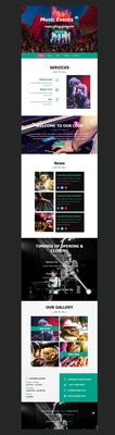 Music Events Template a News Letter Template