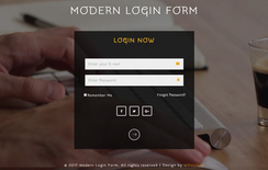 Modern Login Form a Responsive Widget Template