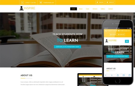 Inspire an Education Category Flat Bootstrap Responsive Web Template