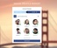 Social Profile Widget Responsive Template