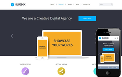 Bluebox Flat Corporate Responsive website template