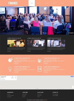 Finance Corporate Business Mobile website Template