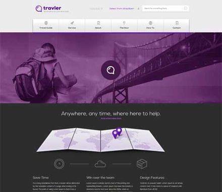 Webfolio – A Flat Responsive website template