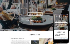 Spicy Club a Hotels and Restaurants Bootstrap Responsive Web Template