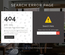 Search Error Page Flat Responsive Widget Template