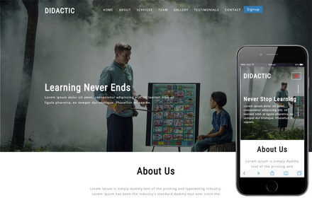 Didactic Educational Category Bootstrap Responsive Web Template