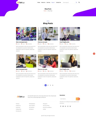 Setup Website Template