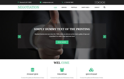 Negotiation a Corporate Category Bootstrap Responsive Web Template