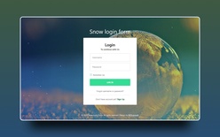 Snow Login Form Web Element