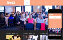 Finance Corporate Business Mobile website Template