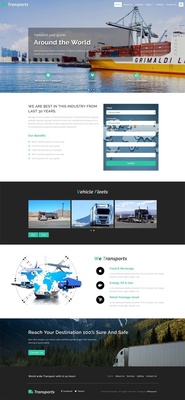 Transports Transportation Category Bootstrap Responsive Web Template