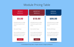 Module Pricing Table Flat Responsive Widget Template