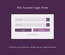 Flat Account Login Form Responsive Widget Template