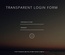 Transparent Login Form Responsive Widget Template