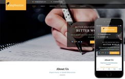 Emphasize an Education Category Bootstrap Responsive Web Template