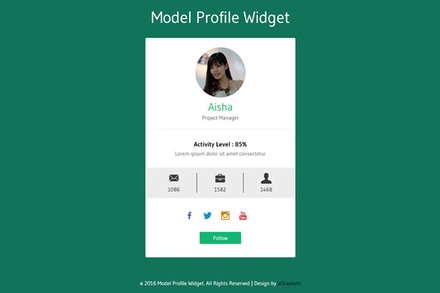 My Profile – Personal Portfolio category bootstrap Responsive  Web Template