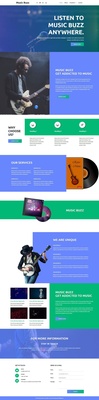 Music Buzz Music Category Bootstrap Responsive Web Template