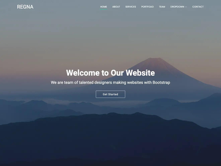 Regna Bootstrap Theme | BootstrapMade