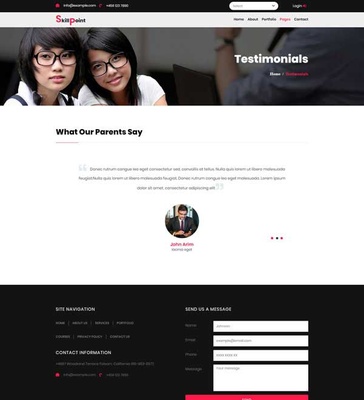 Skill Point an Education category Flat Bootstrap Responsive Web Template