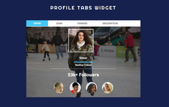 Profile Tabs Responsive Widget Template