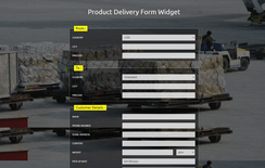 Product Delivery Form Widget Responsive Widget Template