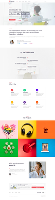 Reprise a Personal website Html template