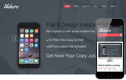 UI Hero a Corporate portfolio Flat Responsive web template