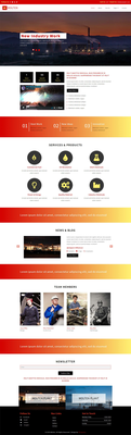 Molten Industrial Category Bootstrap Responsive Web Template