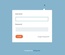 Login Popup Flat Form Template