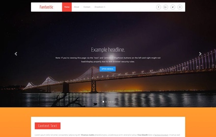 Fantastic UI Kit Flat Bootstrap Responsive Web Template