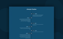 Lifestyle Timeline Web Element