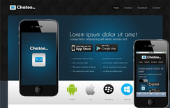 Chatoo a Application Mobile Website Template