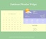 Dashboard Weather Responsive Widget Template
