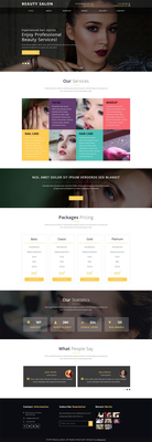 Beauty Salon – Beauty Category Bootstrap Responsive Website Template