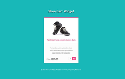 Shoe Cart Block Responsive Widget Template