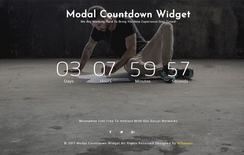 Modal Countdown a Responsive Widget Template